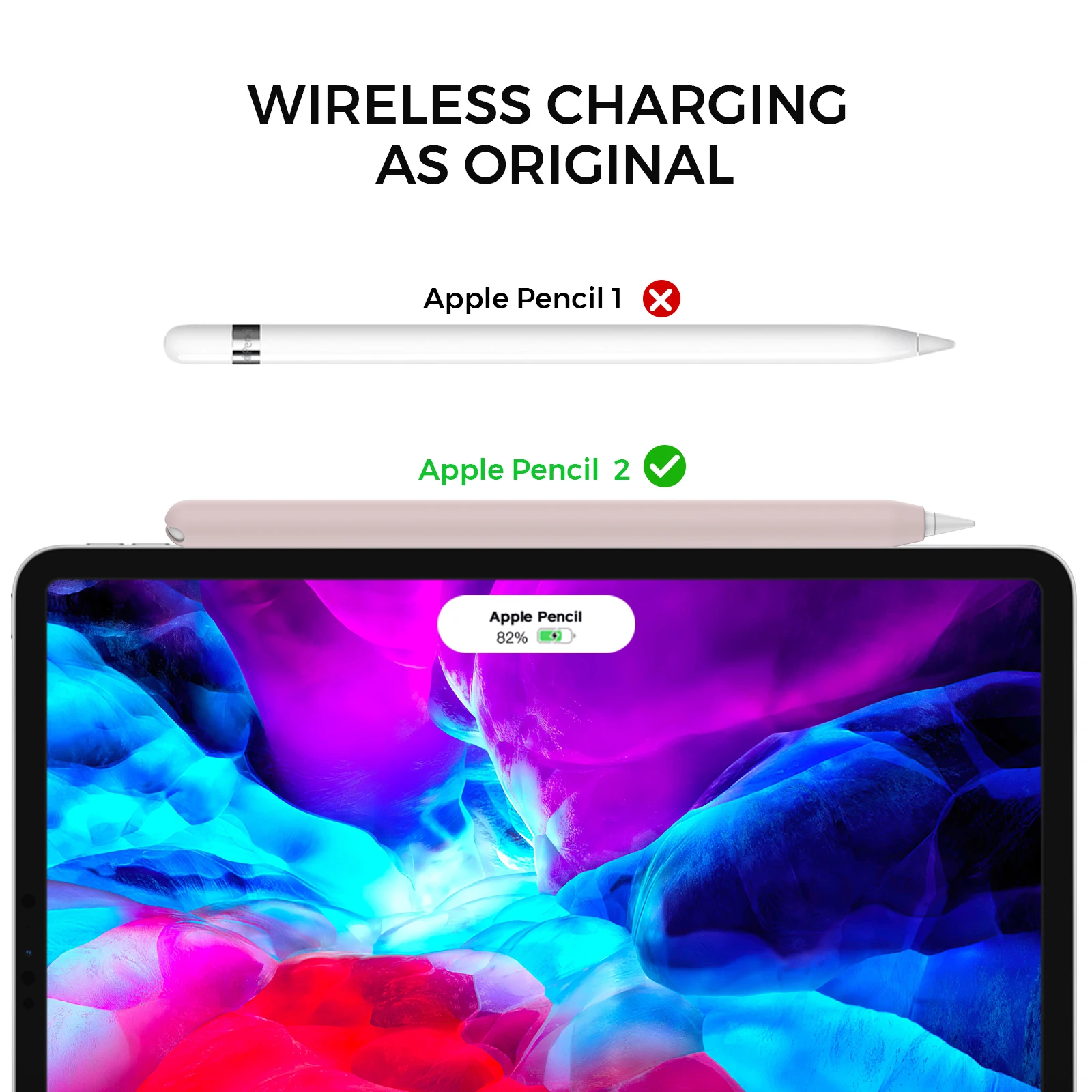 Capa de Silicone Macia para Apple Pencil Caneta Portátil Touch Stylus Capa Protetora Tablet de Segunda Geração - Imagem 5