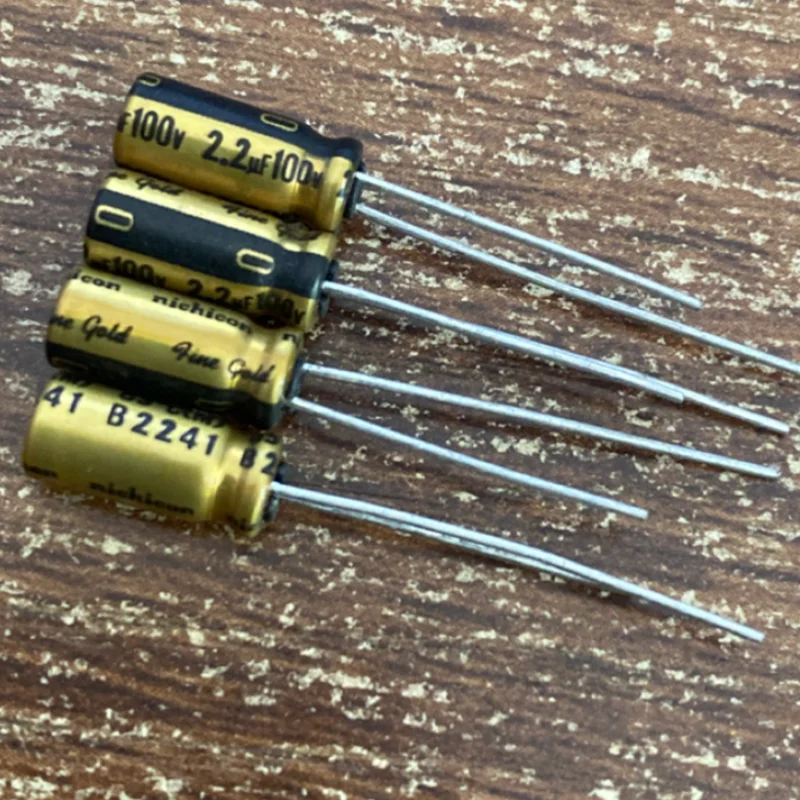 Lotto Da 50 Condensatori Nichicon FW 100uF 16V - Alta Qualità HiFi 5x11mm (Made In Japan)