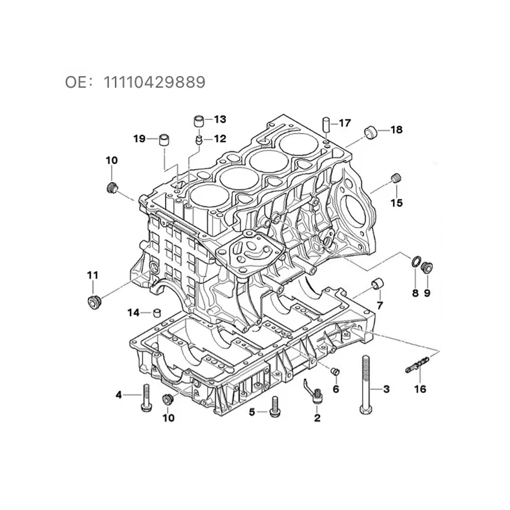 Motor Cylinder Block For BMW N46 Car Engine Auto Accesorios Car 
