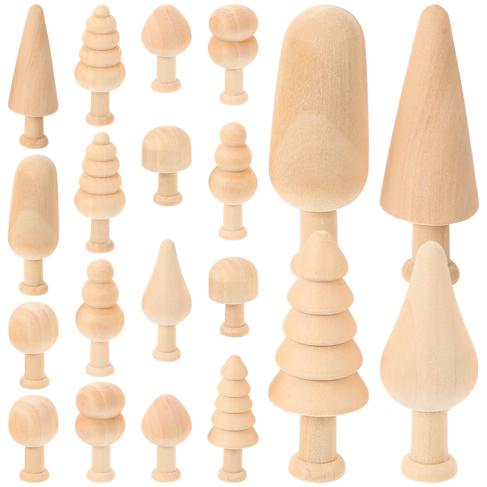 

English title: Unfinished Wood Christmas Tree Wooden Peg Doll Wooden Tree Toy Christmas Crafts Mini Wooden Mushrooms Paint Mini