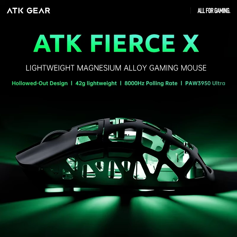 マウス・トラックボール ATK FIERCE X 8K wireless mouse マウス・トラックボール ATK FIERCE X 8K wireless mouse ATK
