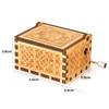 Retro Carved Wood Music Box Hand Cranked Music Box Home Decor Ciao Bella Wooden Music Box Birthday Christmas New Year Gift 6