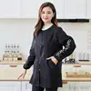New Waterproof Work Clothes Pet Shop Uniforms Beauty Salon Long Sleeve Apron Barber Shop Anti Hair Smock Cooking Oil Proof Gown 5