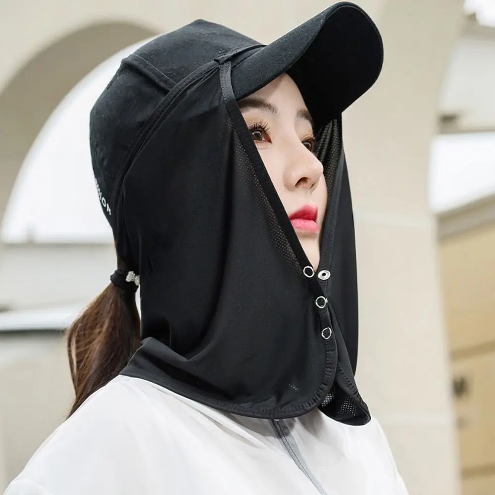 

UV Protection Neck Protection Face Scarves Silk Scarf Face Scarf Sunscreen Mask Anti-uv Face Cover Sunscreen Veil