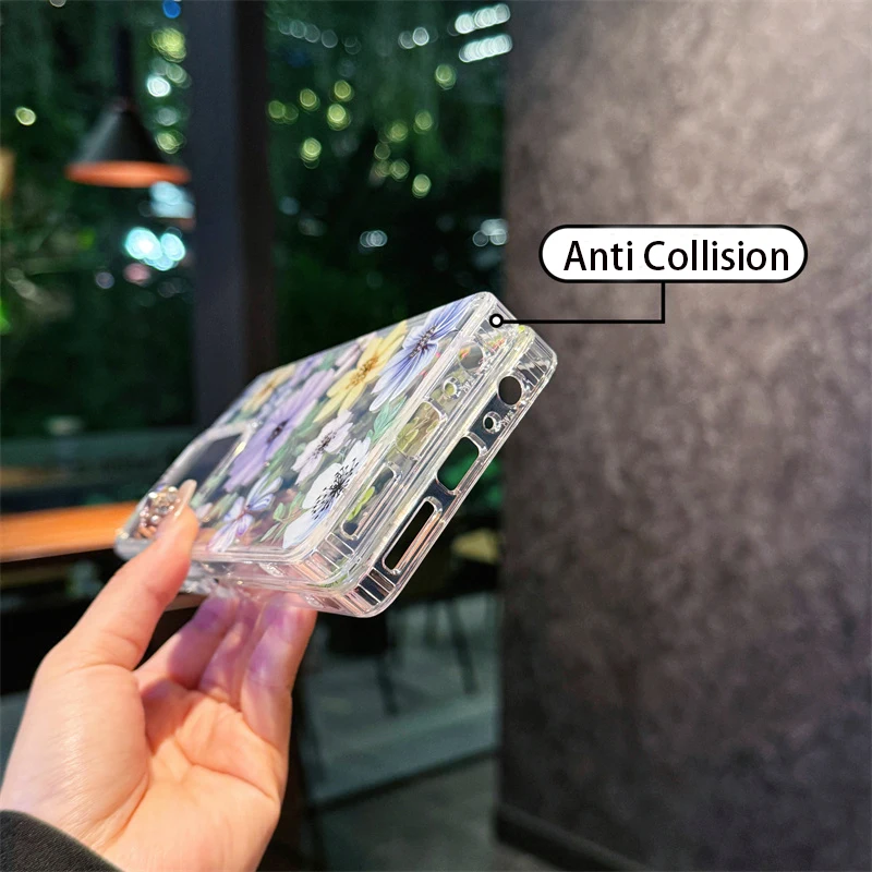 Luxury Cute Flower Phone Case - Soft Silicone Shockproof Cover