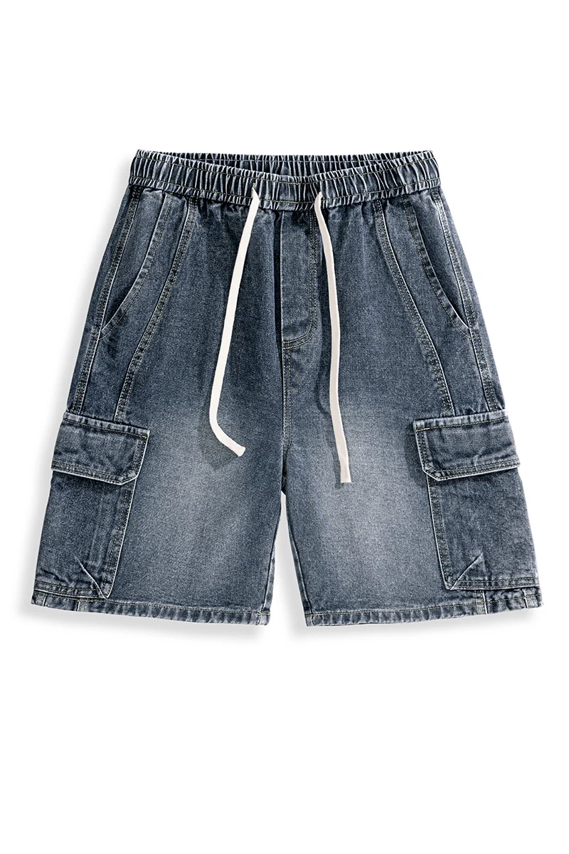 summer men's and women's casual outdoor cotton denim shorts loose sports breathable quick drying pants denim shorts summer jeans shorts