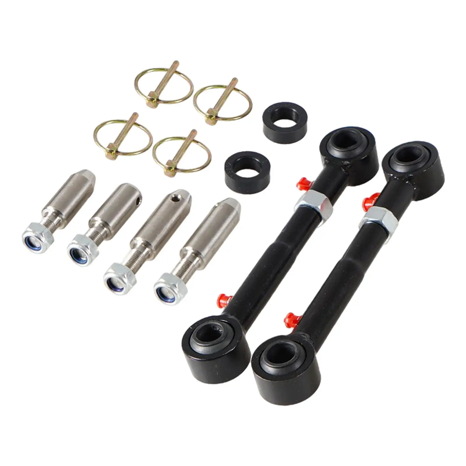 Adjustable Front Sway Bar Links Disconnects Stainless Steel for Jeep Wrangler JK Jku 2/4 Doors 2007-18 Parts Replaces Car car parts front sway bar links