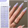 Harunouta Auroras Semi Cured Gel Nail Strips Waterproof Self Adhesive Nail Sticker Long Lasting Gel Polish Stickers for Nails 1