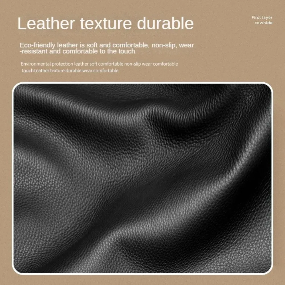 1PC PU Leather Car Shift Knob Cover – Non-Slip Wear-Resistant Automatic Gear Handle Cover Universal Fit for Auto Interior