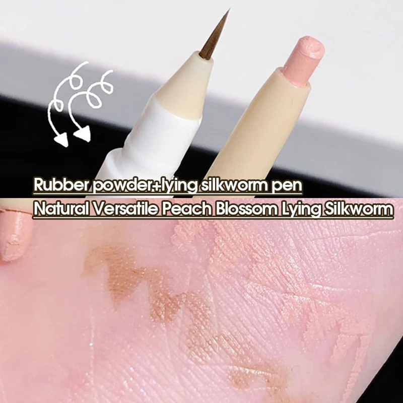Eyeshadow pen double head lying Silkworm Pen matte pearlescent fine flash brightening shadow pen outline pen under eyelid