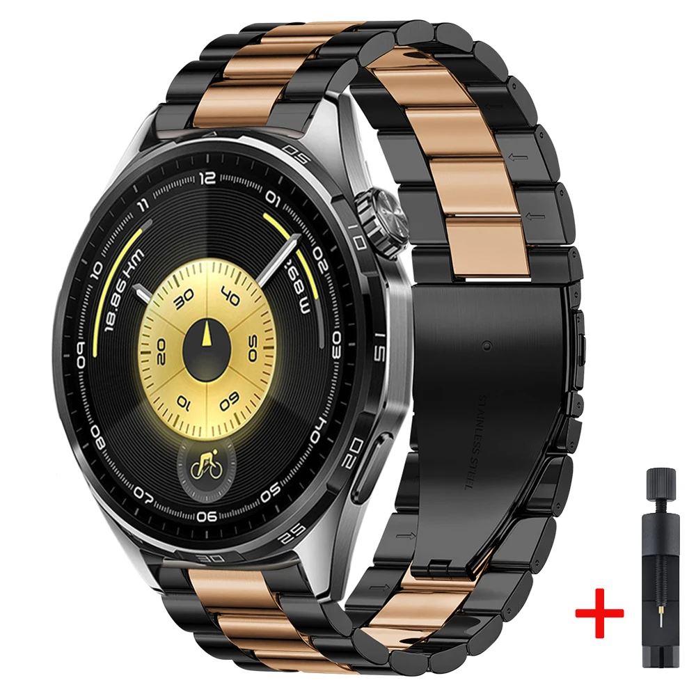 Elegant 22mm Metal Strap - Fashion Wristband