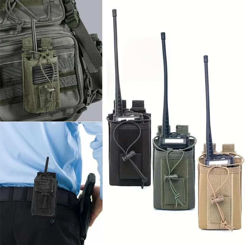 Nylon Walkie-Talkie Pouch Radio Holder Outdoor Fishing Accessories