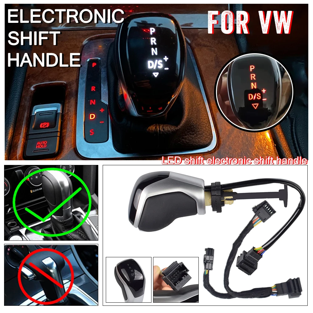 

Gear Shift Knob Cover Carbon Fiber Shift Head Sticker for VW golf 7 passat B8 tiguan 2 T-roc skoda superb kodiaq