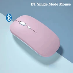 Ultra - Thin Ergonomic Wireless Bluetooth Mouse for Office and Travel Use (Pink)