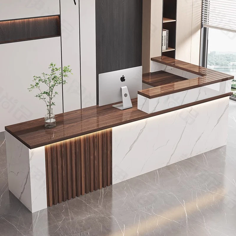 Display Nordic Reception Desks Salon Beauty Modern Purpito Reception Desks Luxury Office Recepci&oacute;n Negocio Commercial Furniture