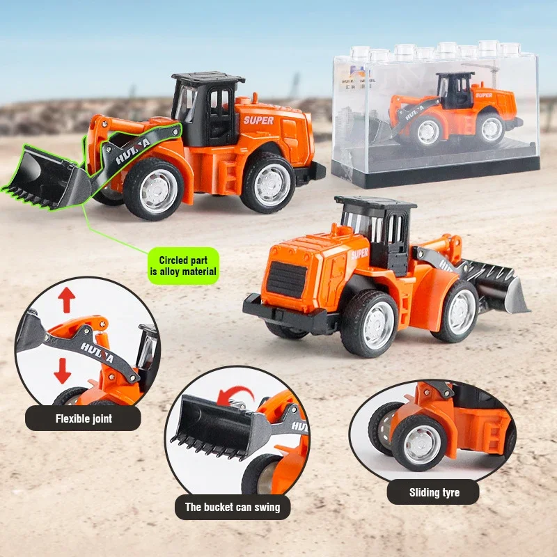 Alloy Excavator Dump Truck Model Toy for Kids