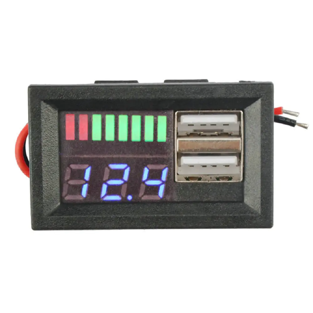 DC 7-55V LED Indicatore Di Livello Della Batteria Tensione - Foto 4