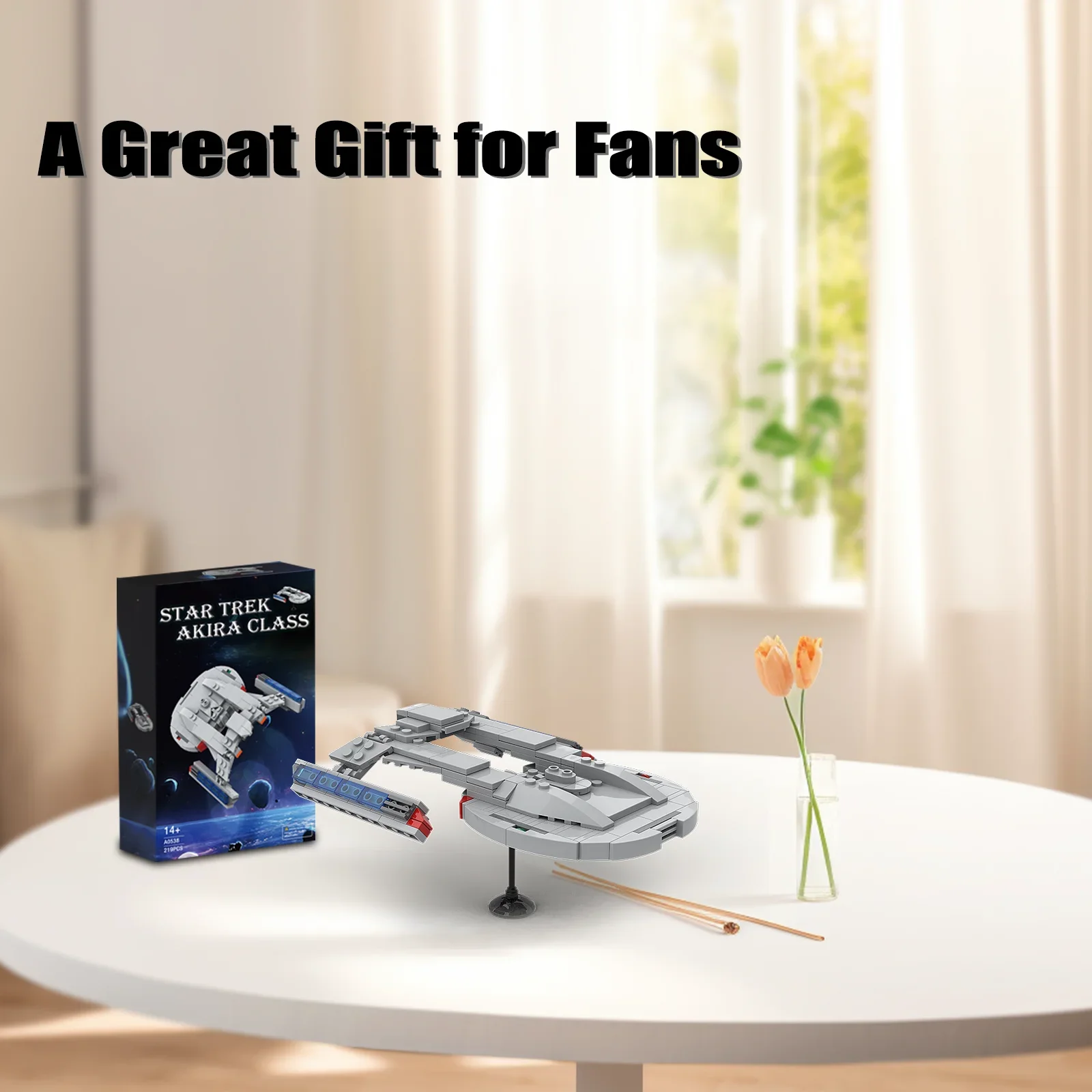 Star Spaceship Enterprise NCC-1701 Building Blocks Model Kit,Spaceship World Building Set for Child Adult(219PCS)