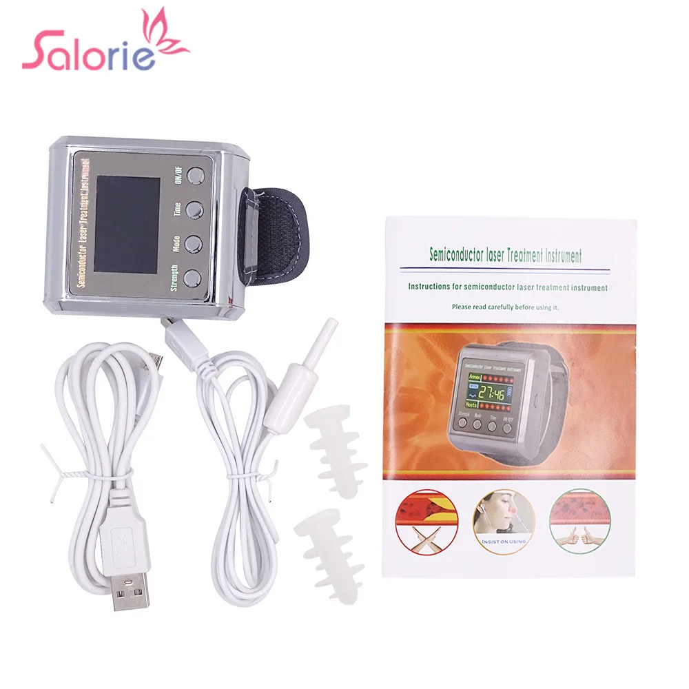 650nm Laser Physiotherapy Wrist Watch Laser Therapy Device Sinusitis Wrist Watch Rhinitis Hypertension Treatment Diabetic
