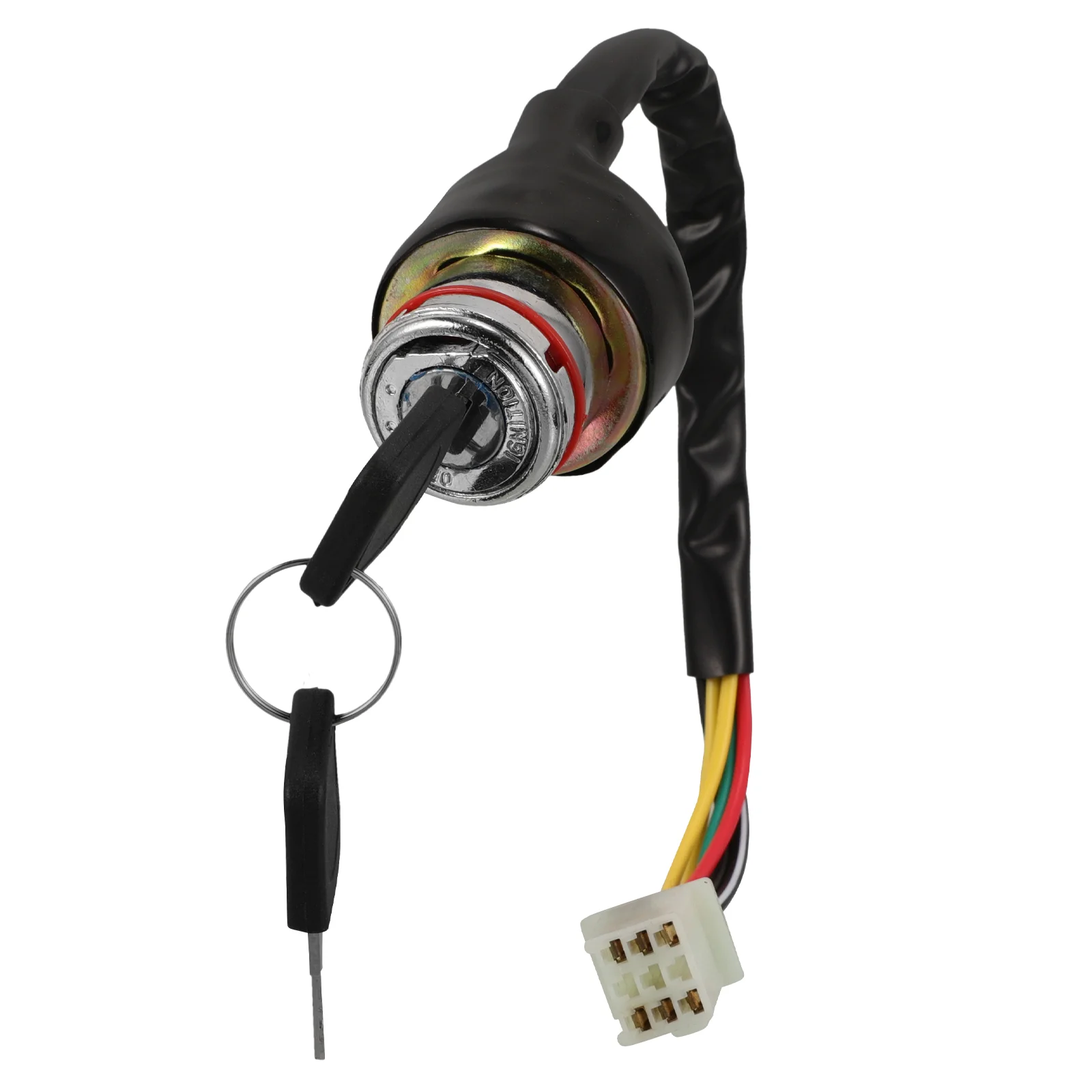 

Ignition Switch with Key Replacement Start Keyed Motorcycle for Atv Scooter Plastic