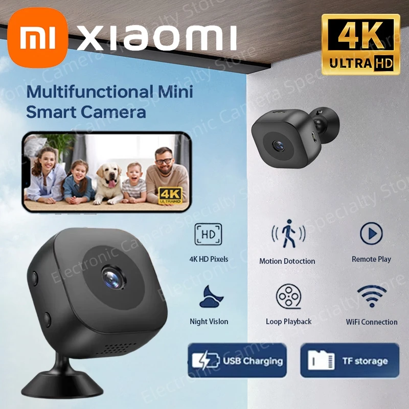 Xiaomi 4K Mini Camera WiFi Remote Monitoring Mobile Detection