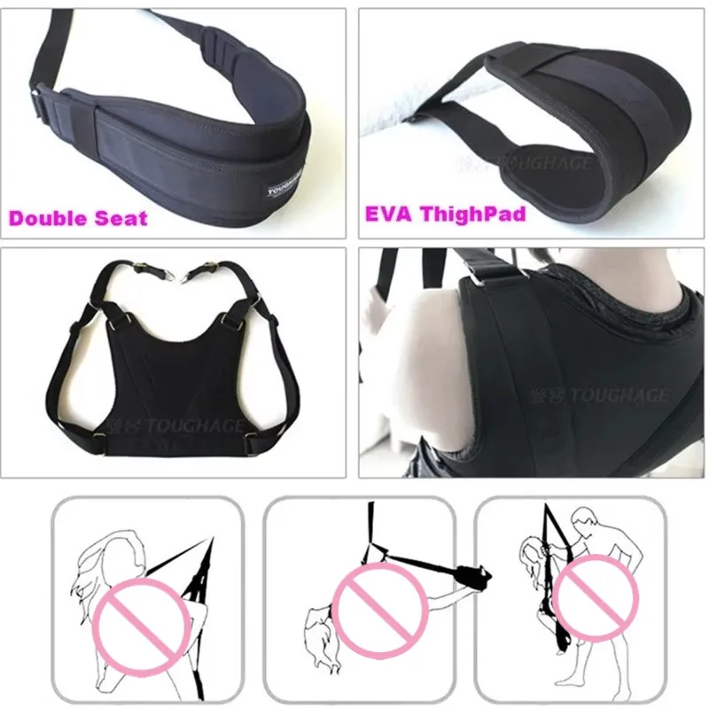 Toughage Sexual Balance Love Swing Elasticity Frame Weightless Trapeze Chair Adult Sex Toys For Couples Sexy Furnitures Sexshop