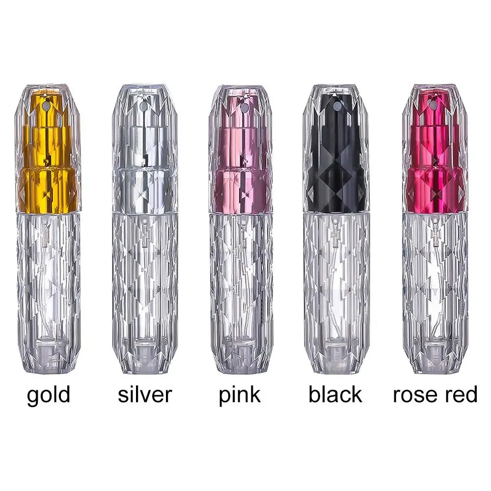 1Pcs 5ml Crystal Bottom Filling Perfume Bottle Portable Press Water Replenishing Spray Bottle Refillable Bottles For Cosmetics