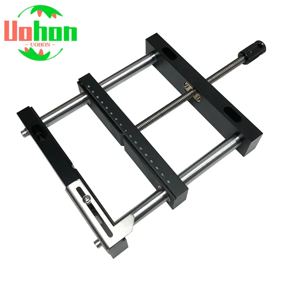 

200*412mm Aluminium Fixture Flat Tongs Flat Tongs Vice Vise Screw Parallel-jaw Vice Plain Vise QGG for DIY Wood Metal Working