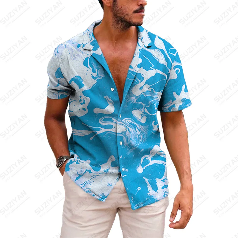 

Funny Patterns Boardshorts Men'S Shirts Summer Men'S Designer England Top Printed Clothes Harakuju Art British Men'S
