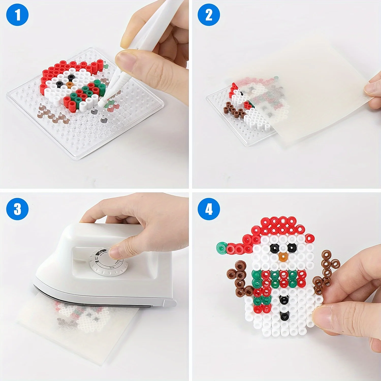 Fuse Beads Pegboards 6-Pack Jumbo Perler Bead Boards Includes