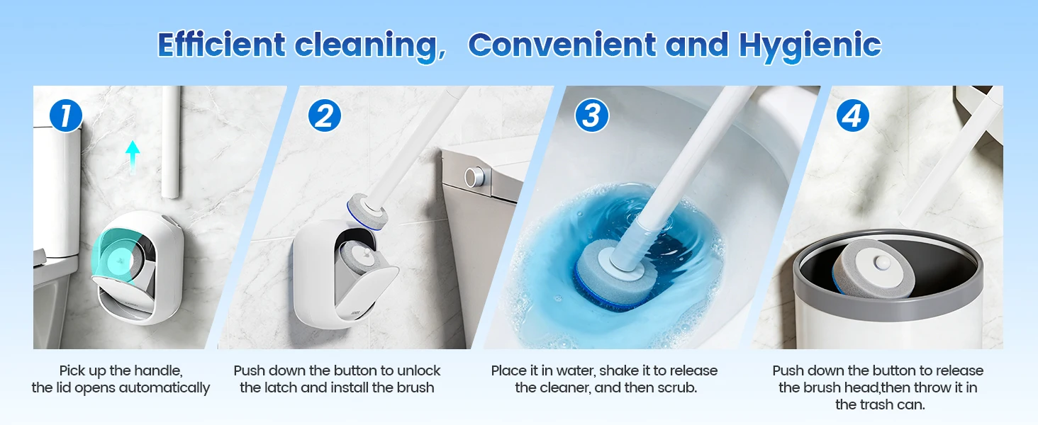 toilet brush and holder set