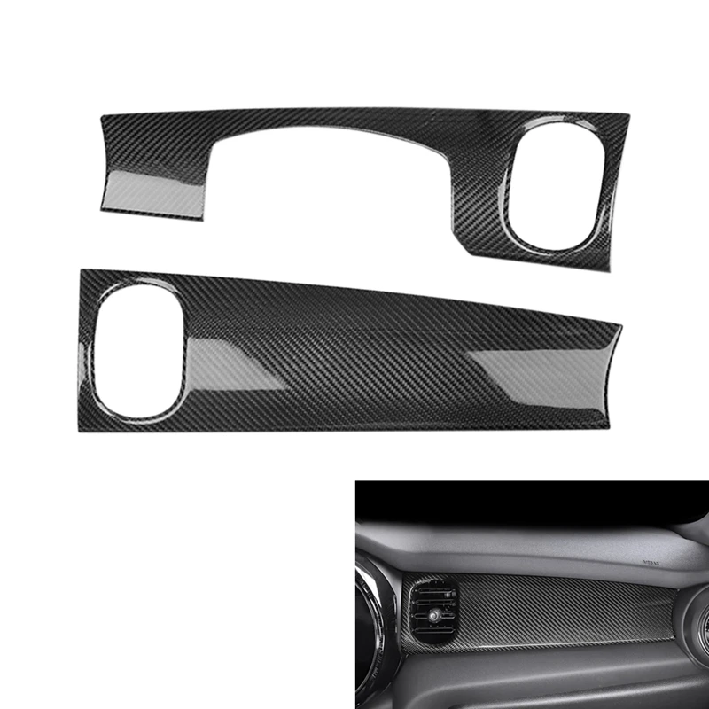 

Car Carbon Fiber Central Control Instrument Panel Decorative Cover Trim Sticker For MINI Cooper F55 F56 F57 2021 2022