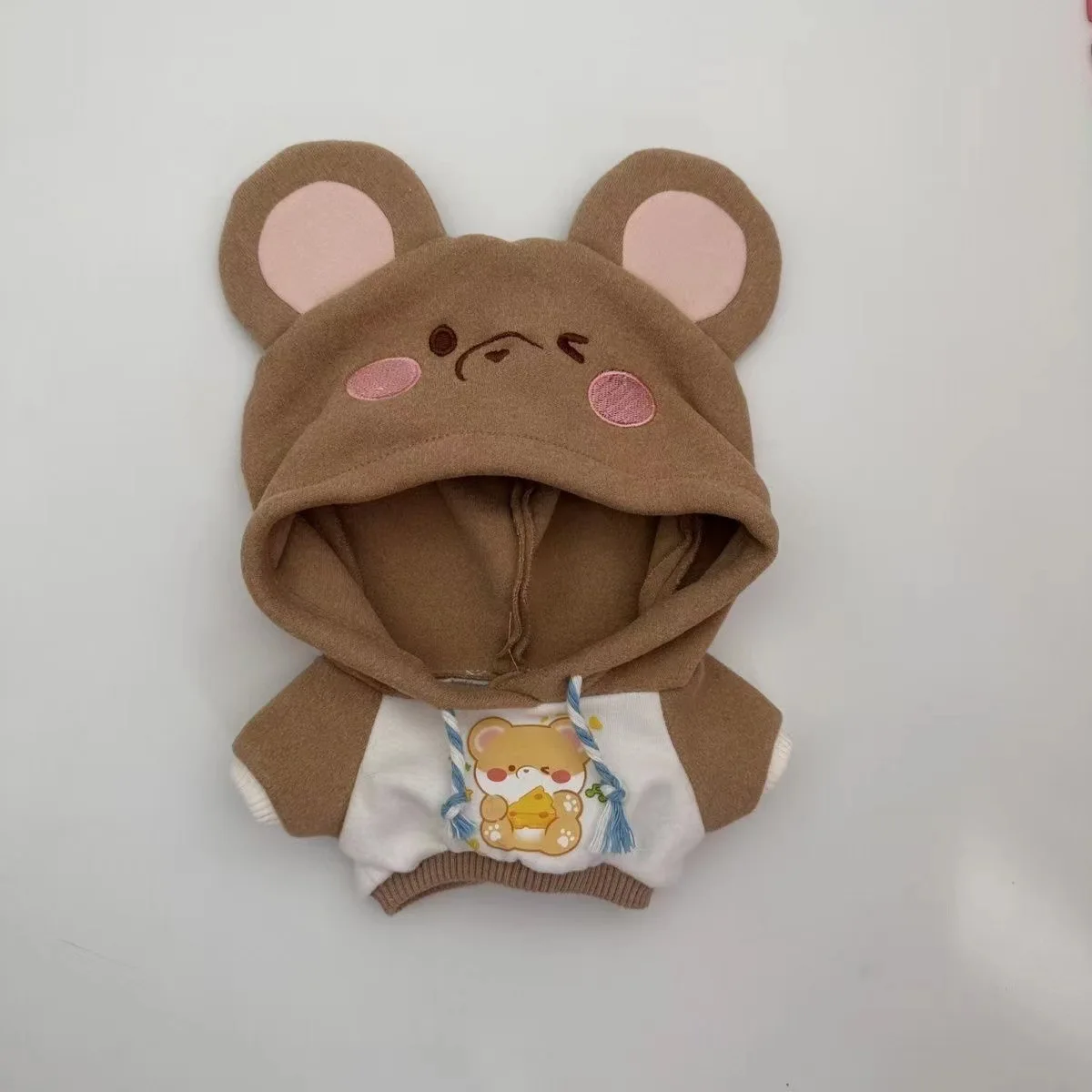 Doll Clothes 20cm Cotton Doll Replacement Clothes Hooded Sweaters Plush Doll Clothes Children's Holiday Gifts
