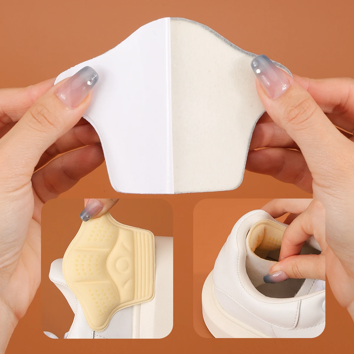 Heel Protection 1 Pair Shoe Insoles For Too Large Shoes Heel Cushion to Reduce Shoes Insoles-Self Adhesive Pads