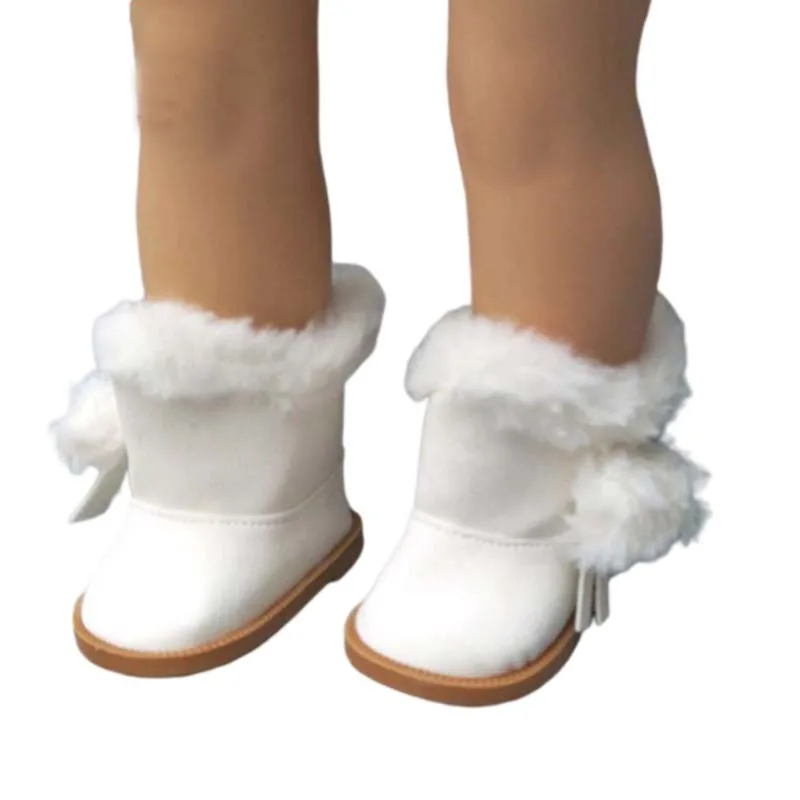 Scarpe Invernali In Peluche Per Bambole Da 43 Cm - Accessorio Per Giochi Di Ruolo
