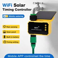 Wi-Fi солнечный таймер орошения Smart Life APP управление автоматический таймер воды для сада двойной зоны с датчиком дождя контроллер крана — изображение 3