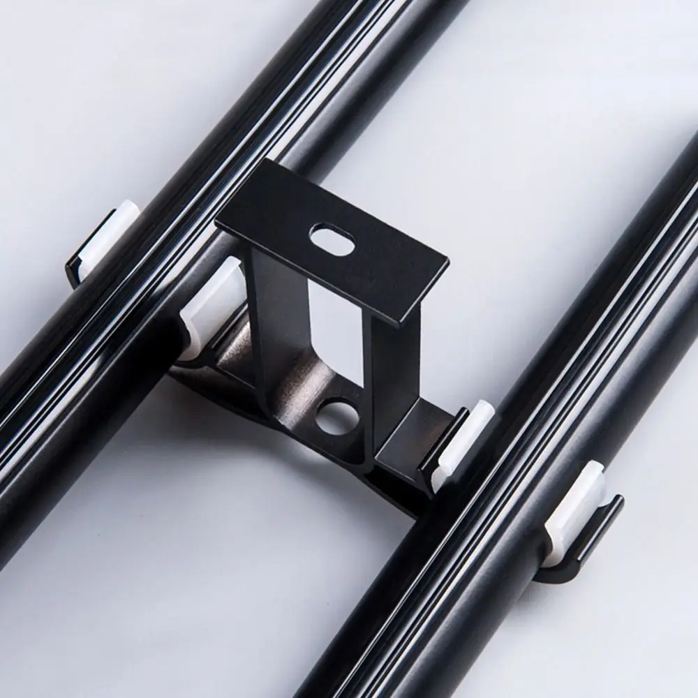 1Pc Double Curtain Rod Bracket Shower Curtain Pole Bracket Alloy Hanger Holder Side Top Mounted Rod Connector