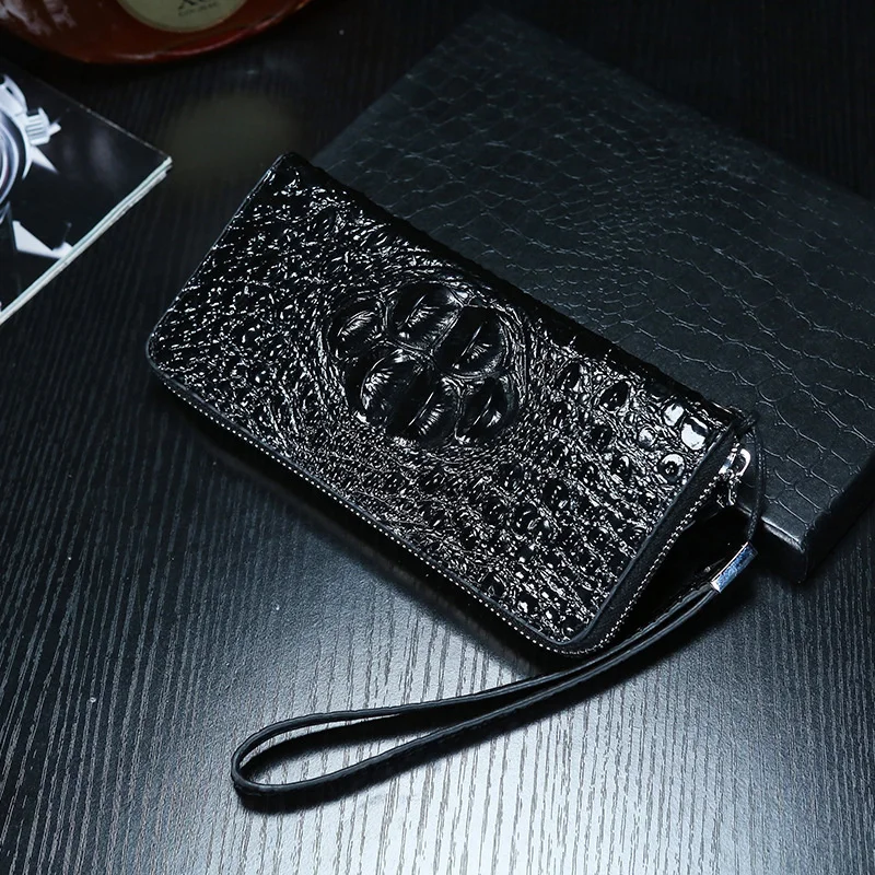 New Design Genuine Leather Men's Purse Large Capacity Fashion Luxury Wallet High Quality Handbag Casual Cozy Clutch Purses