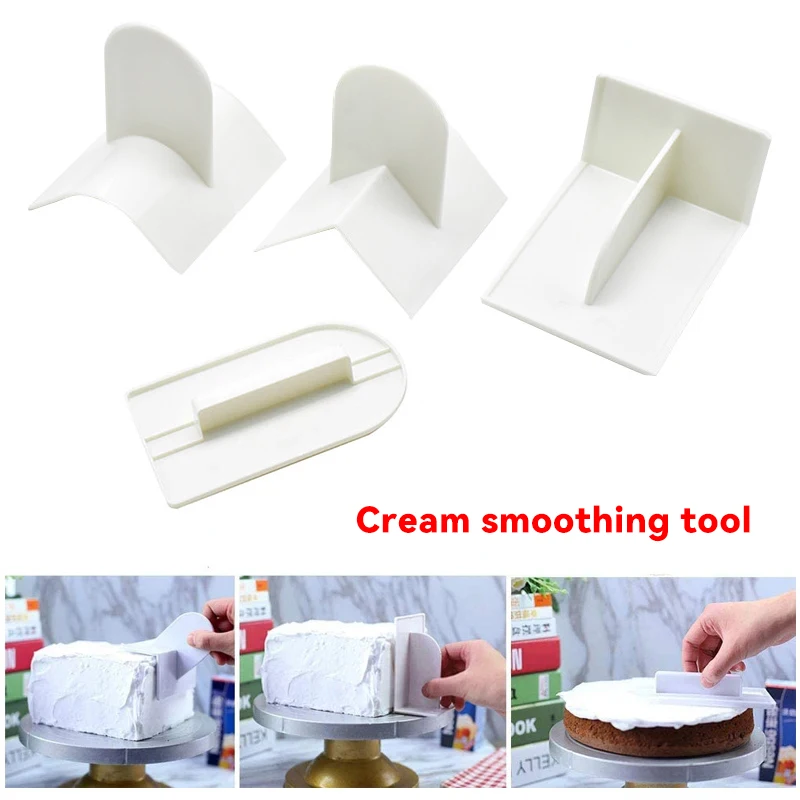 

2024 New Fondant Smoother Cake Smoothing Tools Embosser/Round Edger/Sharp Edger DIY Decorator Finisher Tools