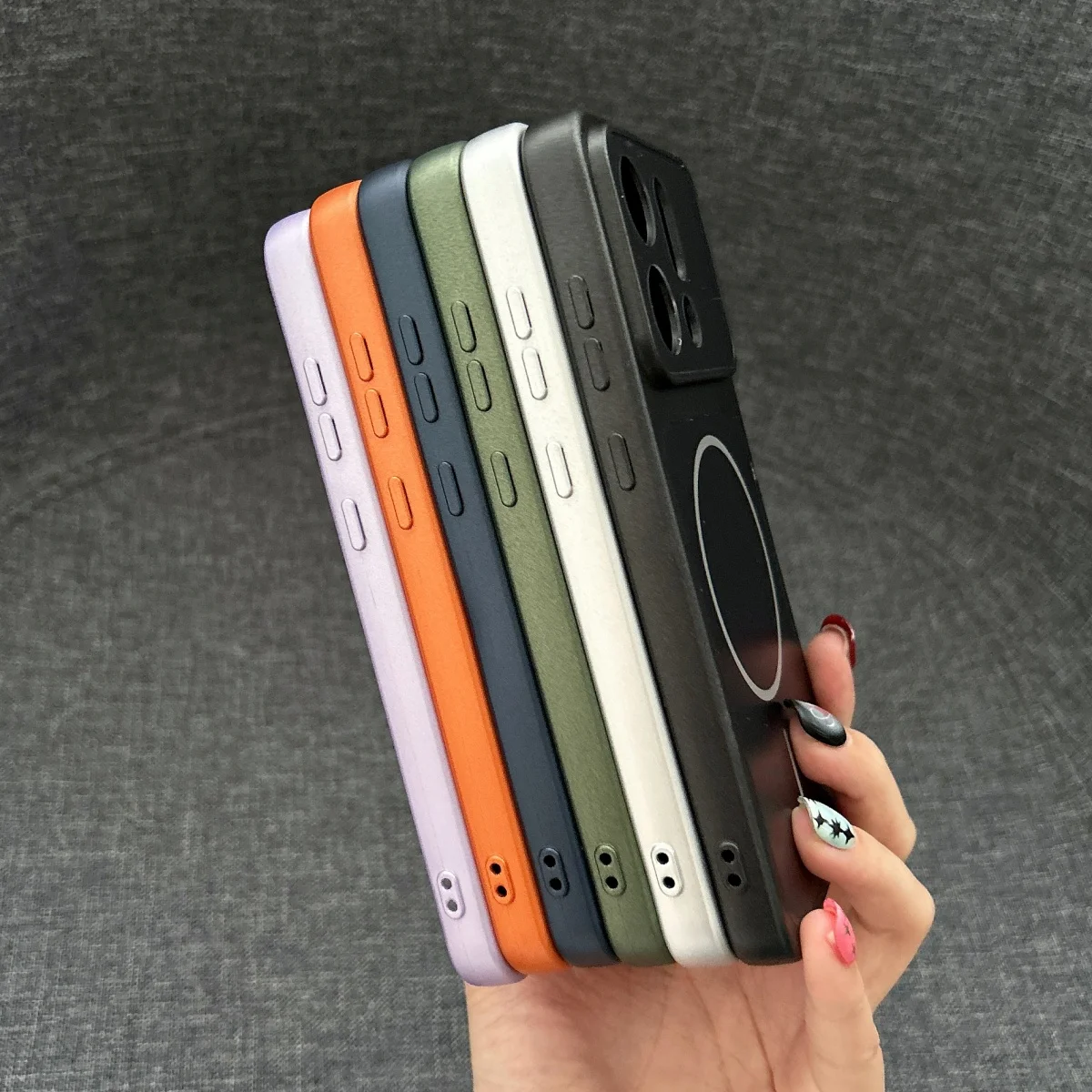Premium Frosted Hard Bumper MagSafe Phone Case - Wireless Charge Shockproof Matte Back Cover