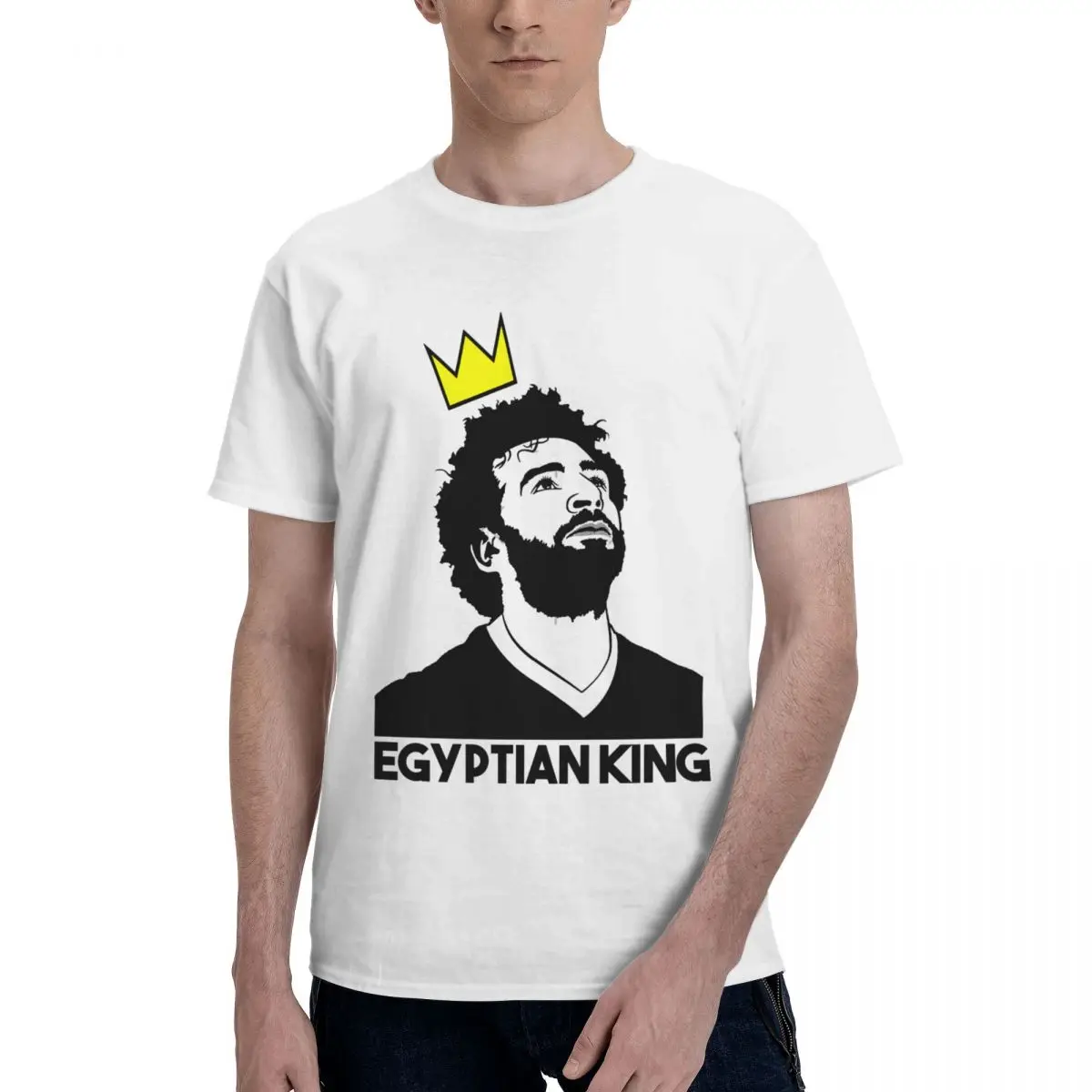

Soccer Team Egypt Mohamedss And Salahss 6 Move Tees High quality Fitness Championship Creative Eur Size