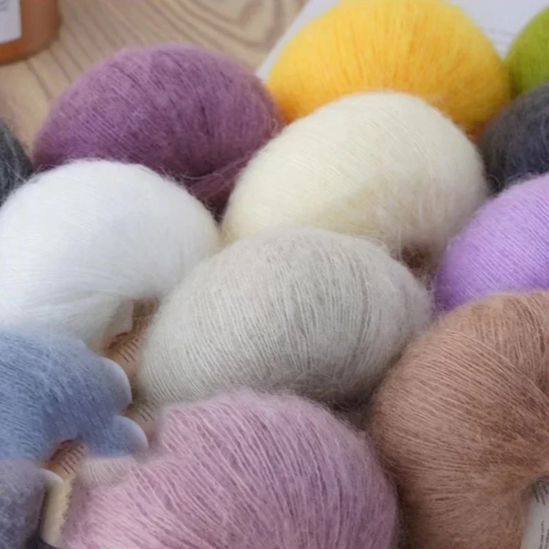 Knitting Yarn Mohair Milk Soft Wool Crochet For Hand-Knitting Warm Sweater Shawl Scarf DIY Baby Socks Clothes 25g/Roll