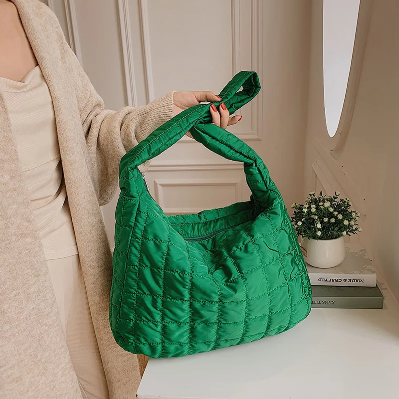 

Cotton cloth skew women's bag fashion Korean version texture trend personality shoulder bag
