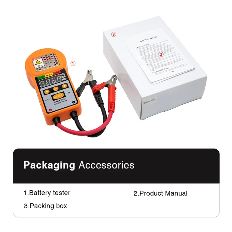 Ruoshui 3015a Kfz-Batterietester-Lades ystem Test Batterie arbeits