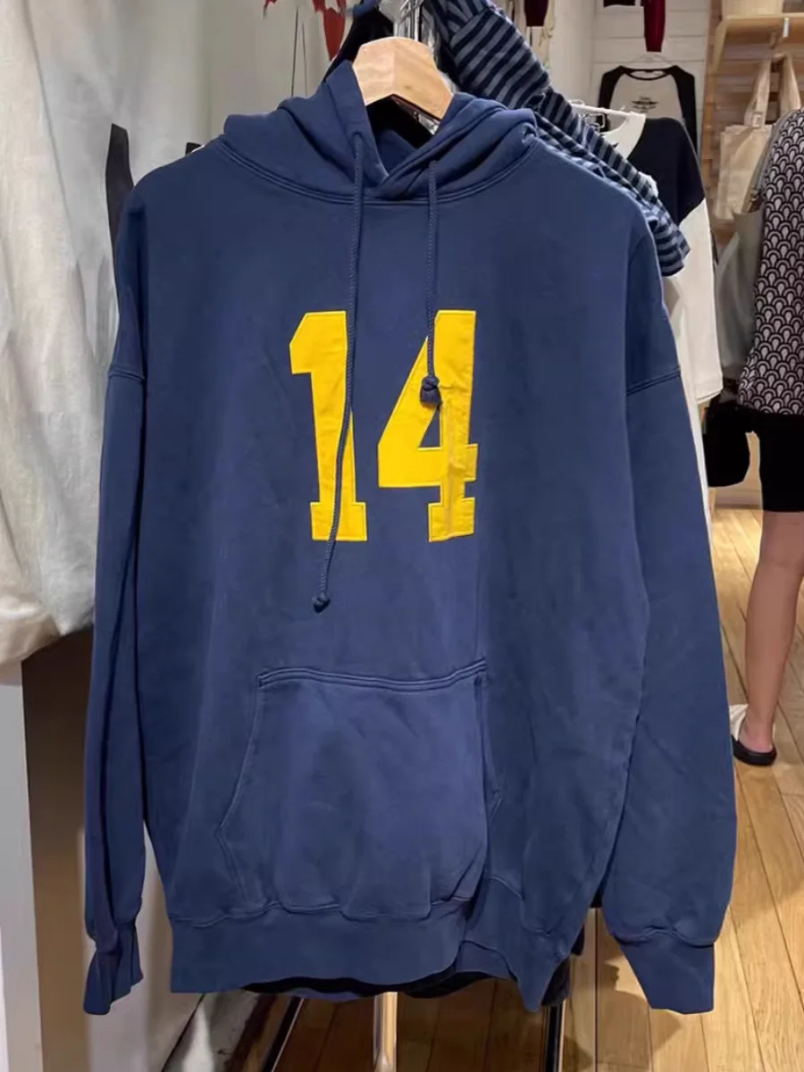 14 Letter Print Hoodie for Women Autumn Long Sleeve
