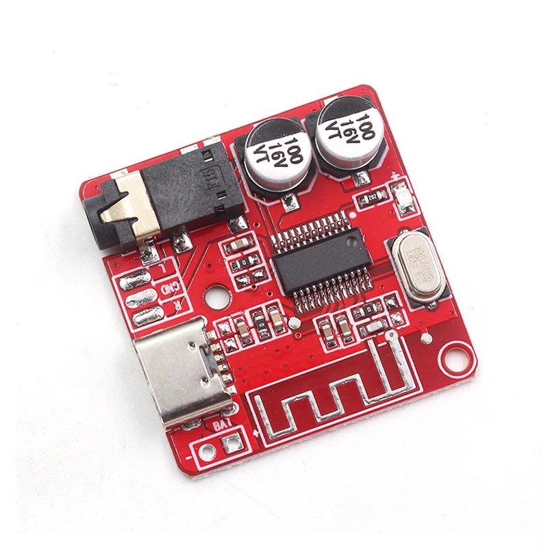 Type-c 3.5mm 무선 블루투스 오디오 수신기 보드 블루투스 5.1 MP3 무손실 디코더 보드 스테레오 음악 모듈 3.7-5V 신규