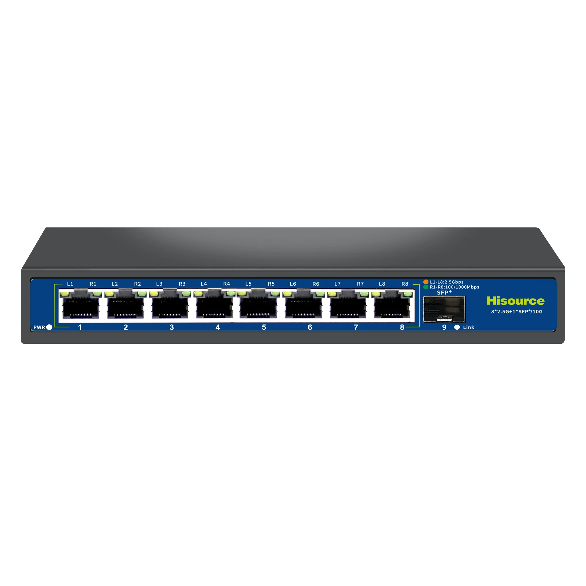High-Speed 8-Port 2.5G Ethernet Network Switch with 10G SFP for IP ...