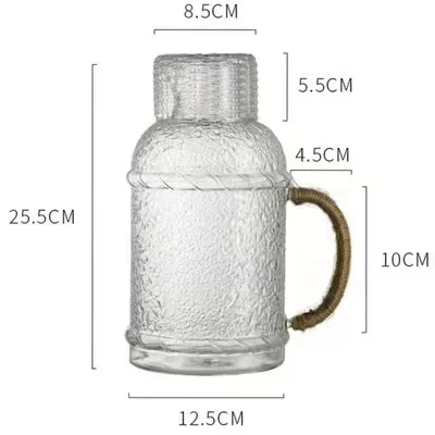 Japanese Style Thickened Glass Cold Water Kettle Set Household Cold Boiled Water Kettle Heat-resistant Teapot