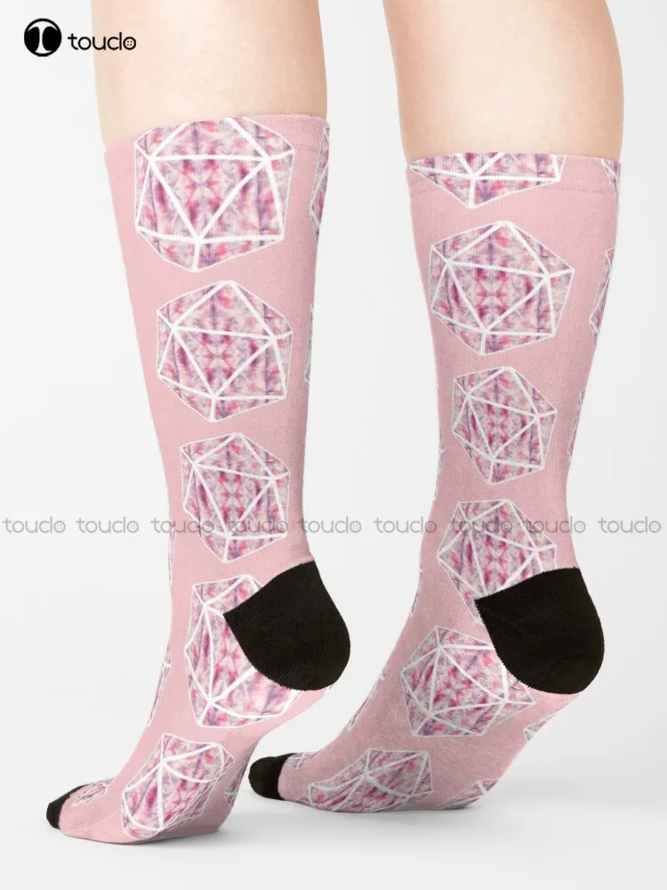 

Valentine D20 Socks Fun Socks For Men Street Skateboard Socks Harajuku Personalized Custom Unisex Adult Teen Youth Socks Retro