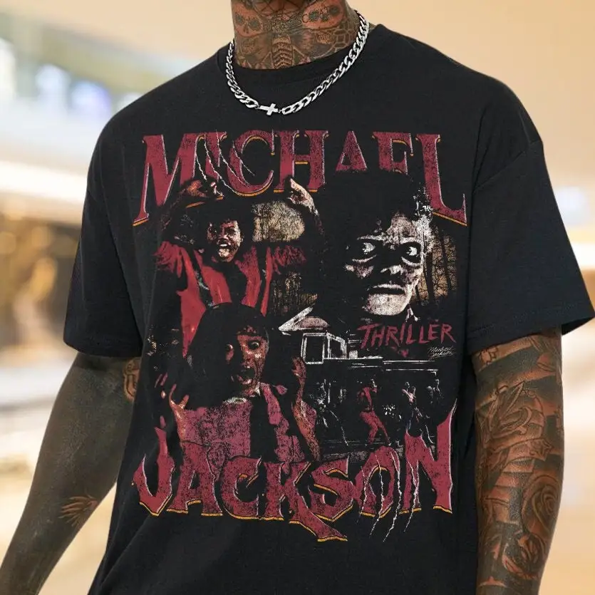 Michael Jackson Thriller Vintage 90s T Shirt Homage Retro